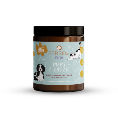 Pierś z kaczki<br>liofilizowany przysmak dla psa i kota<br>PERROland Voila<br>45g
