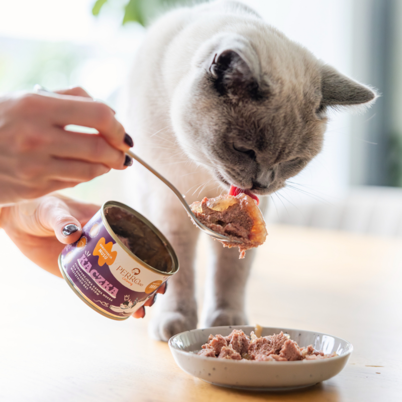 Kaczka – karma mokra dla kotów<br>PERROland CATering<br>185g lub 400g