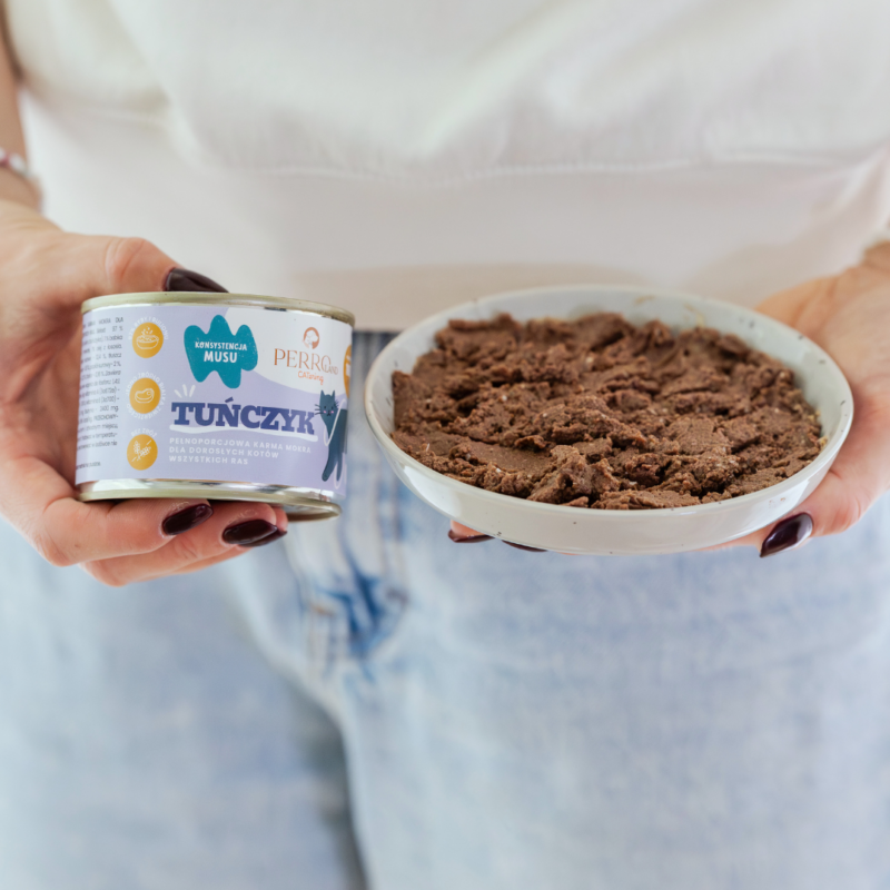 Tuńczyk – karma mokra dla kotów<br>PERROland CATering<br>185g <BR>6-pak