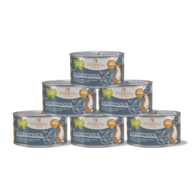 Sardynka – karma mokra dla kotów<br>PERROland CATering<br>185g <BR>6-pak